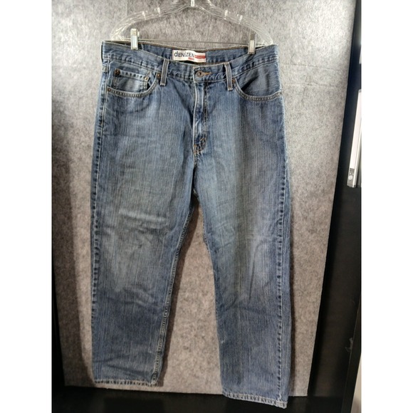 Levi's Denizen 285 Jeans Men's Size 36x36 Blue Stone Washed Relaxed Fit - Picture 1 of 7